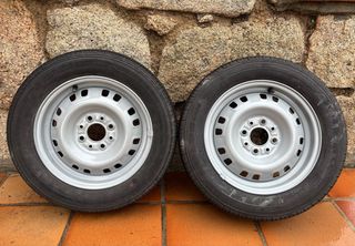 2 RUEDAS PARA REMOLQUE COMPLETAS