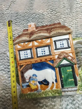 Tetera Sadler Inglesa Cerámica Pintada a Mano