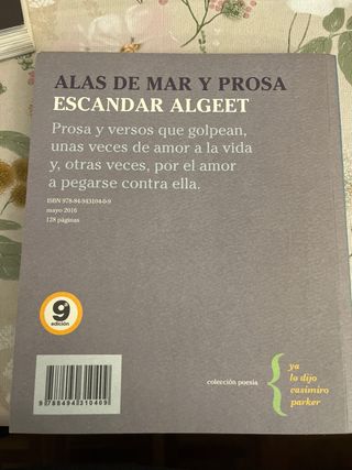 Pack de libros de poesía de Escandar Algeet