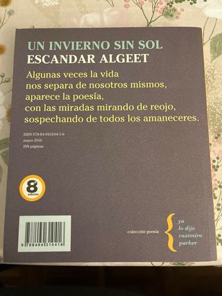 Pack de libros de poesía de Escandar Algeet