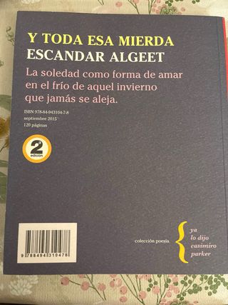 Pack de libros de poesía de Escandar Algeet