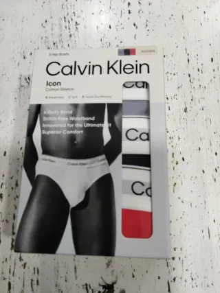 Calvin Klein Icon 3 Slips Talla XL