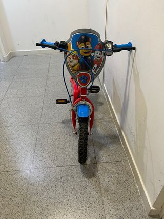Bicicleta Patrulla Canina Roja