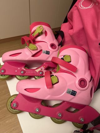 Patines en línea y protecciones para patinaje