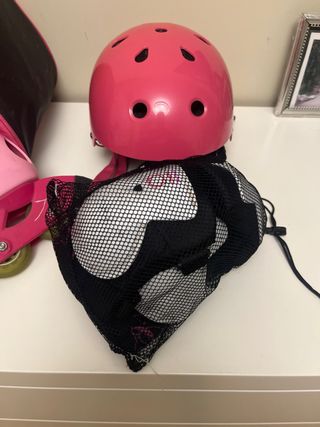 Patines en línea y protecciones para patinaje