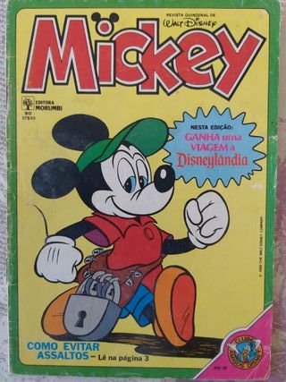 Revistas Mickey Abril portuguesa Disney