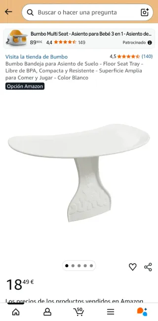 2 Seggioloni Bumbo per Bambini 3-12 Mesi