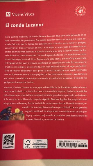 El conde Lucanor, ESO. Material auxiliar (Spani...