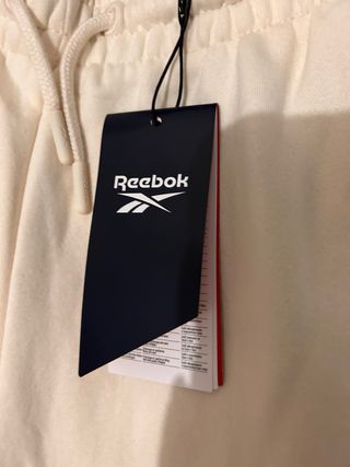 Pantalón chándal Reebok beige ancho