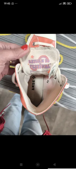 Botas Converse Altas Naranja