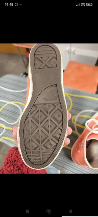 Botas Converse Altas Naranja