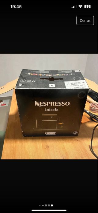 Cafetera Nespresso Negra