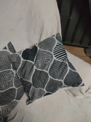 Funda de cojín con estampado abstracto