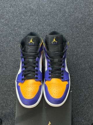 Nike Jordan 1 Mid 46 Lakers 2022