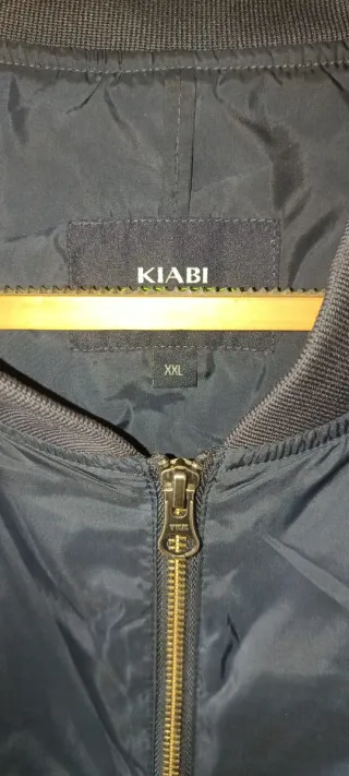 Chaqueta bomber azul hombre