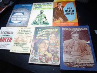 Lote 7 Libri Antichi Salute Vegetarianismo