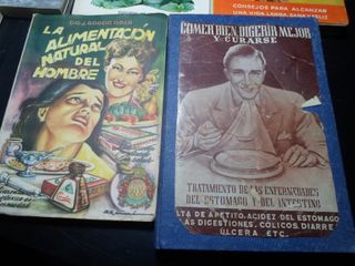 Lote 7 Libri Antichi Salute Vegetarianismo