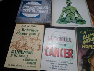 Lote 7 Libri Antichi Salute Vegetarianismo