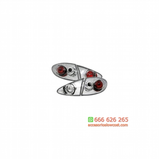 Pilotos traseros con fondo cromado para Alfa Rome