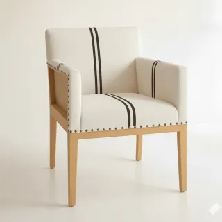 Butacas personalizadas tela y madera.