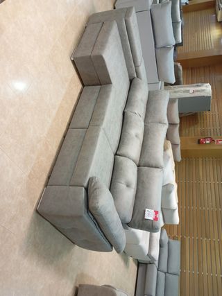 Sofá modular 2 plazas extraíbles + chaise longue
