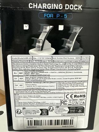 Cargador dos mandos PS5