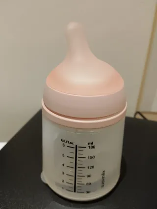 Biberón Suavinex Zero.Zero 180ml S Fair Tone