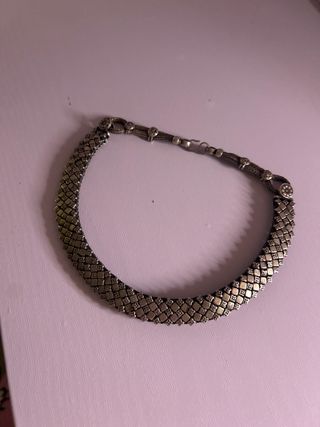 Collar gargantilla plateado estilo étnico/bohemio