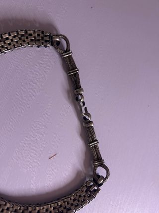 Collar gargantilla plateado estilo étnico/bohemio