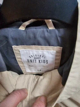 Chaqueta niño entretiempo beige