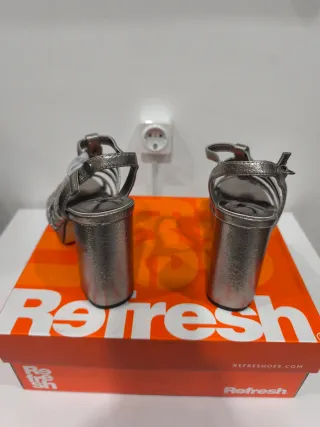 Sandalias de Plataforma Plateadas