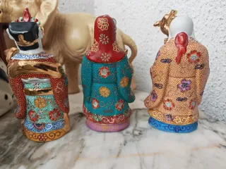 Figuras Dioses Chinos Porcelana