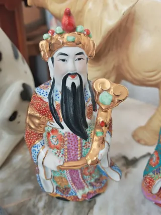 Figuras Dioses Chinos Porcelana