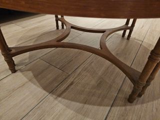 Mesa redonda de mármol rosa SOLO SÁBADO