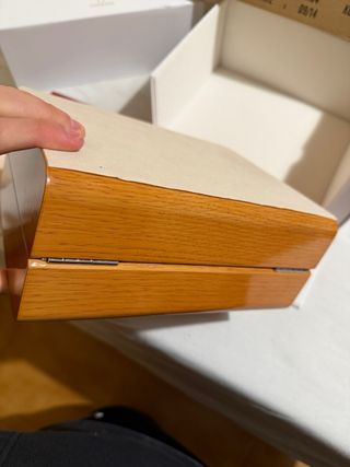 Caja Reloj Omega Madera Barnizada