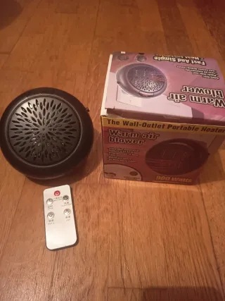 Mini Calefactor Eléctrico 900W con Mando