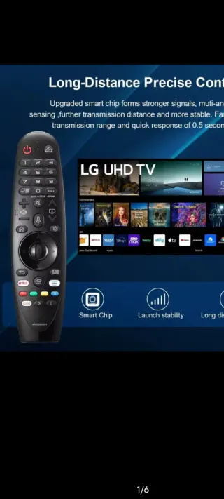 Mando LG AN-MR18/19/20GA. Micrófono y Puntero .