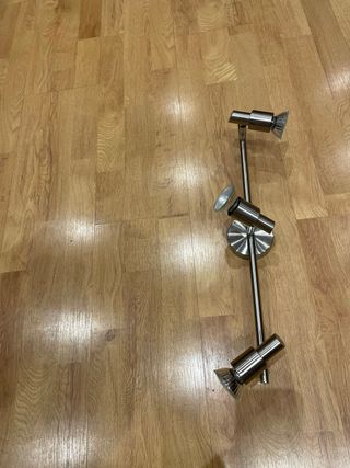 Lámpara de techo plateada