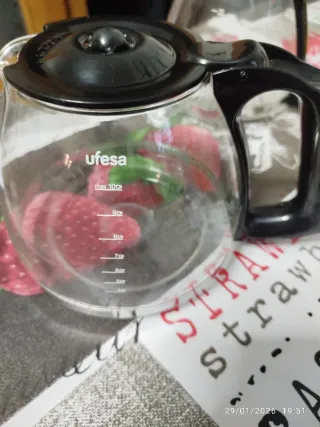 Jarra cafetera Ufesa cristal