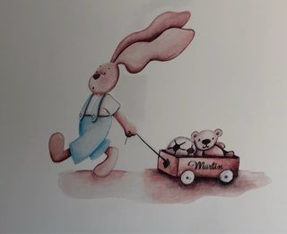 Vinilo adesivo para pared con nombre Martín