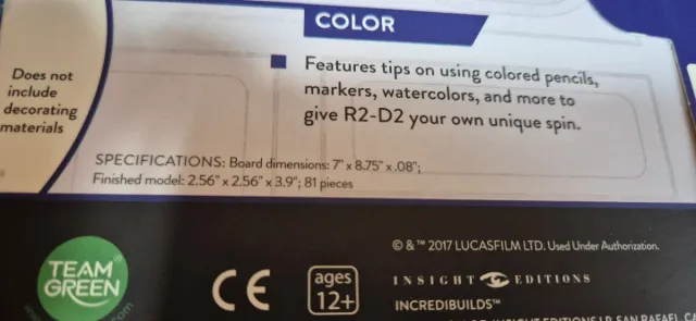 Maqueta Star Wars R2-D2 Madera Disney