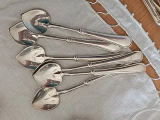 Cucchiaini da gelato Vintage Silver Plated