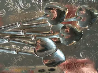 Cucchiaini da gelato Vintage Silver Plated