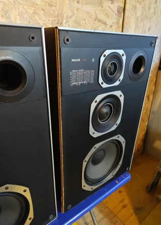 2 altavoces Philips modelo 489, funcionan perfecto