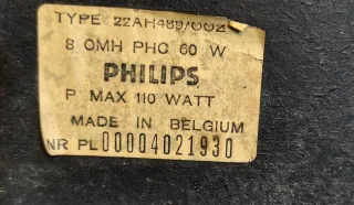 2 altavoces Philips modelo 489, funcionan perfecto