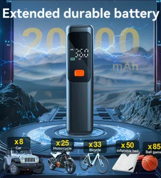 Bomba de aire portátil digital