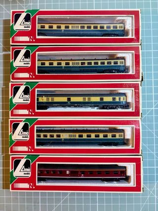 10 Vagoni carrozze passeggeri Lima Scala N