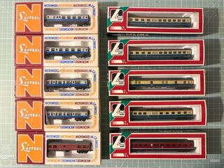 10 Vagoni carrozze passeggeri Lima Scala N