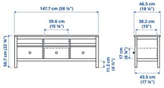 Mueble TV blanco y madera clara