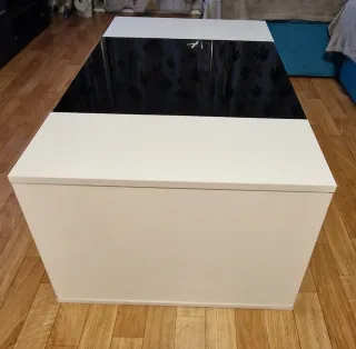 Mesa centro cristal blanco